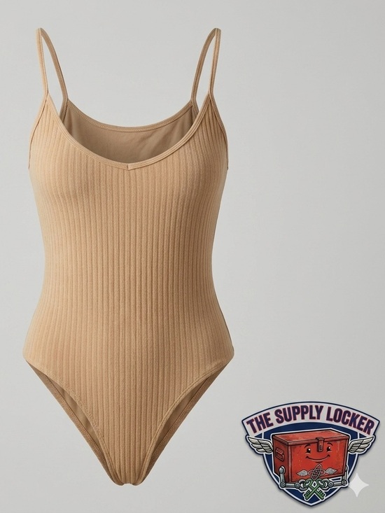 WeWoreWhat Other - WEWOREWHAT Scoop Cami One Piece Swimsuit XXL NWT Bread Basket Beige